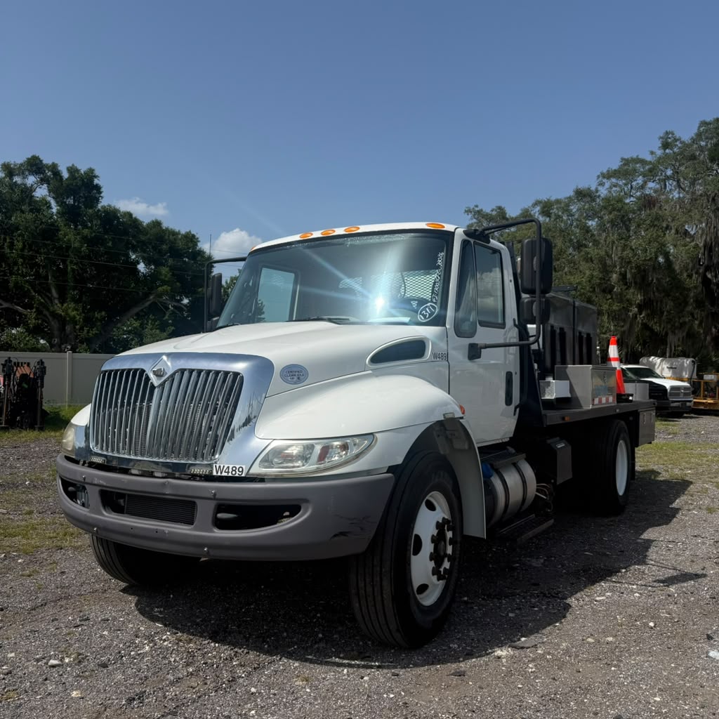 Diesel work truck parked at the A3 Mechanic yard in Apopka, FL, near Orlando