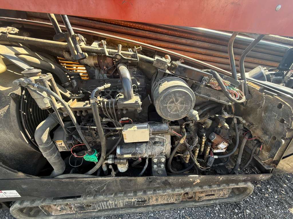 Tracked machine opened up for engine and hydraulic service by A3 Mechanic of Apopka, FL